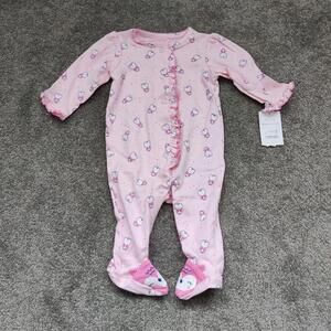 Carter's Baby Girl Pink Owl Sleepwear One Piece Size 3M NWT